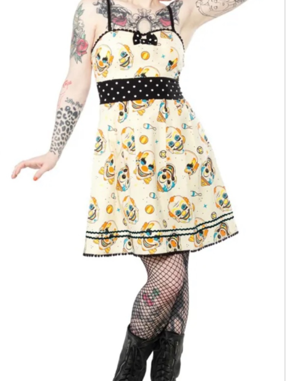 Sourpuss Vintage Clowns Party Dress